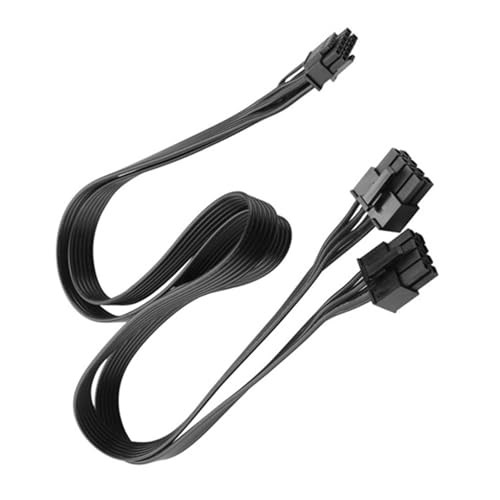 Ldabrye Flexibles 18AWG 12VHPWR PCIE 5.0-Grafikkarten Netzkabel 12P+4P Auf Doppeltes 8-Pin Netzkabel Für Gaming Grafikkarten von Ldabrye
