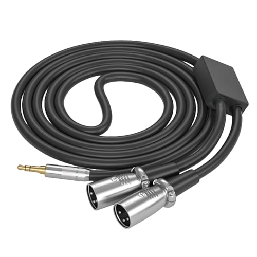 Ldabrye Professionell 3 5 Mm Bis Doppel 3Pin Kabel Kabelmikrofone Kabelverlängerungsdraht Für Lautsprecher Mischkonsolen von Ldabrye