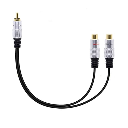 Ldabrye Professioneller Y Splitter Kabeladapterkabel 1 Männlich Bis 2 Stereo Frauen Für Subwoofer Und Verstärker Ldabrye Professioneller Y Splitter Kabeladapterkabel 1 Männlich Bis 2 Stereo Frauen Für Subwoofer Und Verstärker von Ldabrye