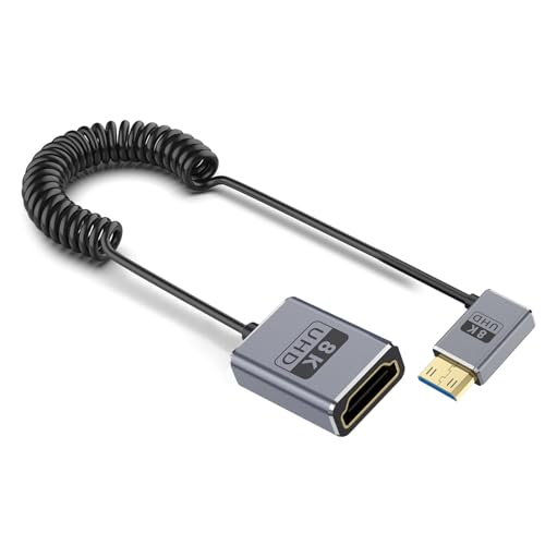 Ldabrye Spring Coiled 8K 2 1 HDTV Miniatur Zu Einem Weiblichen Steckerkabeldraht Zur Verbesserung Des Spiels Und Des Heimkino Erlebnisses von Ldabrye