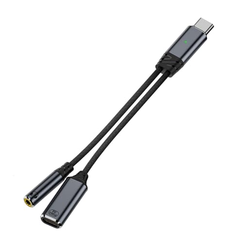 Ldabrye Typ C PD100W Lade Und 3 5 Mm Hörausgangskabel 15 Cm Für Reise Und Fitnessaktivitätssplitterkabel Ldabrye Typ C PD100W Lade Und 3 5 Mm Hörausgangskabel 15 Cm Für Reise Und Fitnessaktivitätssplitterkabel von Ldabrye