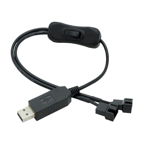 Ldabrye USB Bis 4Pin PC Lüfter Stromadapterkabel 12V Ausgang Für Computerkühlventilatoren PVC Isoliert von Ldabrye