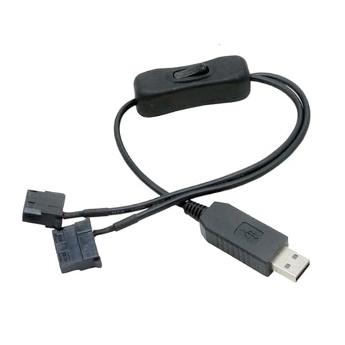 Ldabrye USB Bis 4Pin PC Lüfter Stromadapterkabel 12V Ausgang Für Computerkühlventilatoren PVC Isoliert von Ldabrye