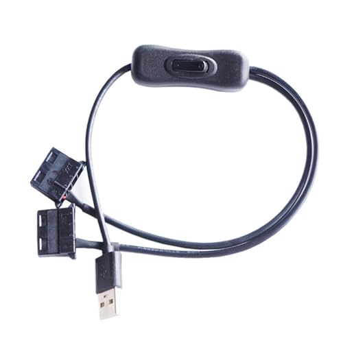 Ldabrye USB Bis 4Pin PC Lüfter Stromadapterkabel 12V Ausgang Für Computerkühlventilatoren PVC Isoliert von Ldabrye