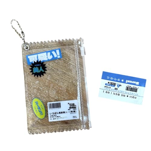 PVC-Schlüsselanhänger mit Reißverschluss, zum Organisieren von Karten, kleiner Fotokartenschutz, tragbares Kartenetui, Schlüsselanhänger PVC-Schlüsselanhänger mit Reißverschluss, zum Organisieren von Karten, kleiner Fotokartenschutz, tragbares Kartenetui, Schlüsselanhänger von Ldabrye