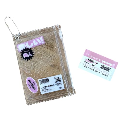 PVC-Schlüsselanhänger mit Reißverschluss, zum Organisieren von Karten, kleiner Fotokartenschutz, tragbares Kartenetui, Schlüsselanhänger PVC-Schlüsselanhänger mit Reißverschluss, zum Organisieren von Karten, kleiner Fotokartenschutz, tragbares Kartenetui, Schlüsselanhänger von Ldabrye