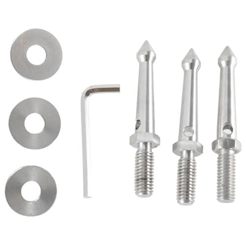 Professionelle Stativ-Metallspikes, 3/8-Zoll-Anschluss, 80 mm lang, 3 x Stativ-Bodennägel für Outdoor-Fotografie Professionelle Stativ-Metallspikes, 3/8-Zoll-Anschluss, 80 mm lang, 3 x Stativ-Bodennägel für Outdoor-Fotografie von Ldabrye
