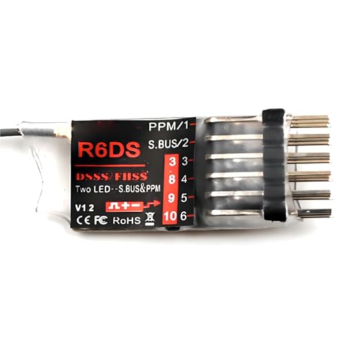 R6DS 6 Kanäle 2 4 GHz Fernbedienungsempfänger SBUS/PWM Steuerung Für CAR/Multirotoren Für AT9S/AT9S AT10 R6DS 6 Kanäle 2 4 GHz Fernbedienungsempfänger SBUS/PWM Steuerung Für CAR/Multirotoren Für AT9S/AT9S AT10 von Ldabrye