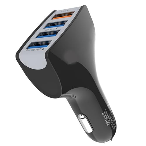 USB Auto Ladekopf 4-Port 12-24-32V Fahrzeuge Schnellladeadapter Mit Kabel Für Smartphones Tablets Laptops von Ldabrye