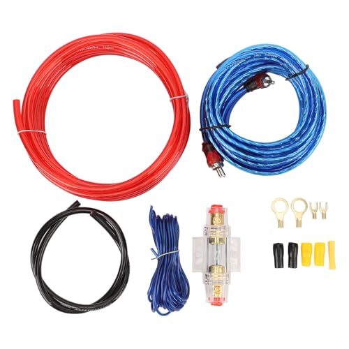 10 Gauge -Verstärker -Installationskit Hochleistungsleistung Kabel Subwoofer -Verrückungskit mit 60A -Sicherung für Auto -Radio -Subwoofer 14.76ft Premium Gummi Kupfermaterial 10 Gauge -Verstärker -Installationskit Hochleistungsleistung Kabel Subwoofer -Verrückungskit mit 60A -Sicherung für Auto -Radio -Subwoofer 14.76ft Premium Gummi Kupfermaterial von Ldafava