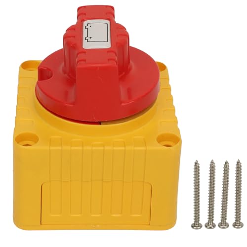 12‑48V 300A Batterie -Trennschalter Einschalten der Position Marine Master -Ausschnittschalter für Auto -LKW Yacht Nachrüst (Gelb) von Ldafava