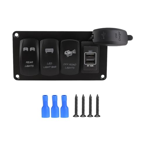 12 V 24 V Dual Light Switch 3 Schalter Rücklichter LED LED LICHT BAL Off Straßenleuchten 3.4 -A -Ladung Universal ABS Flame Reportardant Water IP66 Schutzgravurprozess High -End 12 V 24 V Dual Light Switch 3 Schalter Rücklichter LED LED LICHT BAL Off Straßenleuchten 3.4 -A -Ladung Universal ABS Flame Reportardant Water IP66 Schutzgravurprozess High -End von Ldafava