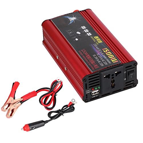 1500W Auto -Wechselrichter USB -Ladegerät -Adapter -Sinus -Wellen -DC 12V/24 V bis AC 220 V modifiziert von Ldafava