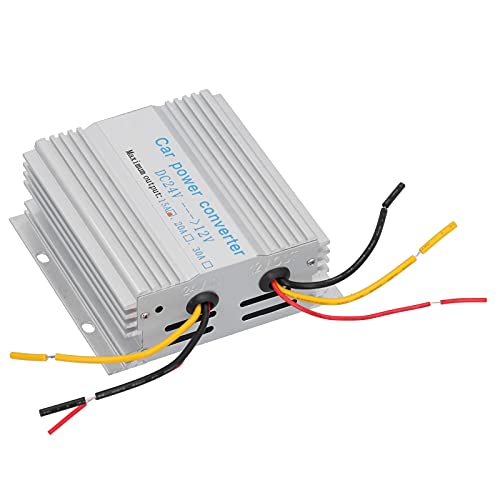 24 V bis 12 V DC Power Converter Professioneller Spannungsbock -Transformator für Autobussen Silber Metall (15a) von Ldafava