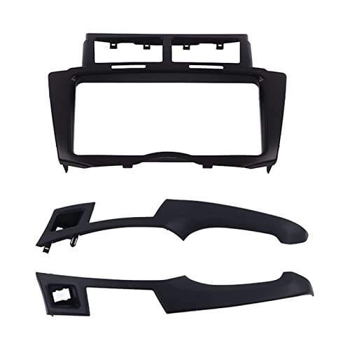 Auto -Radio -Stereo -Dash -CD -Rahmen Panel Hochwertige ABS -Material Perfekte Ausstattung für Yaris Vitz STZ 2005 2011 Modedesign Einfache Installation (Schwarz) von Ldafava