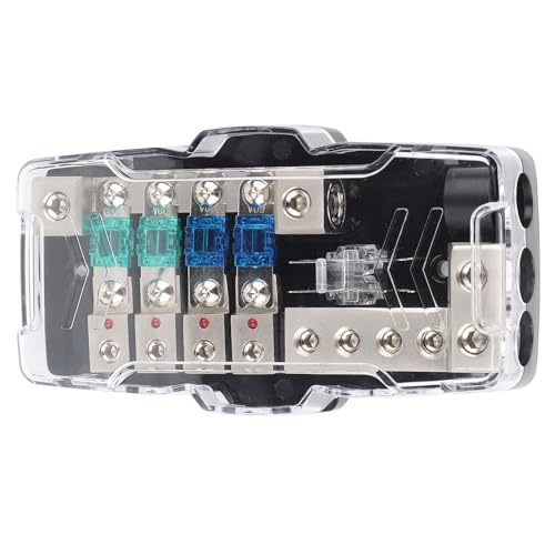 Box Car Audio Stereo Multi funktionaler 4 -Wege -Verteiler mit LED für SUV ATV UTV aus Kunststoff und Metall für die Stromaufteilung in Fahrzeugen von Ldafava