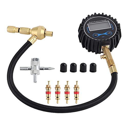 Digital Air Tire Inflator mit LCD -Bildschirm hoher Genauigkeitsdruckmesser Deflator für LKWs Motorräder Fahrräder Automobile Schwarz Digital Air Tire Inflator mit LCD -Bildschirm hoher Genauigkeitsdruckmesser Deflator für LKWs Motorräder Fahrräder Automobile Schwarz von Ldafava