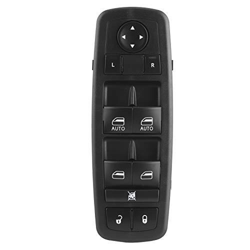 Fenster Elektrischer Schaltersteuerknopf vorne links 04602533Af Perfekte Passform für 1500 2500 3500 Mattes schwarzes ABS -Material von Ldafava
