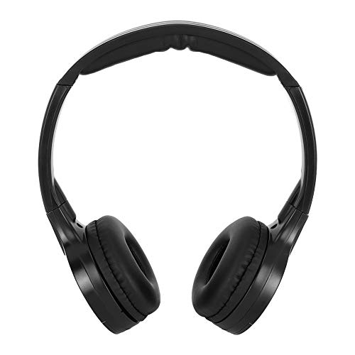 Ldafava Kabelloser Infrarot-Stereo-Audio-Kopfhörer mit 2 Kanälen für die Kopfstütze im Auto, DVD, ergonomisches Design, faltbar, leicht, klare Klangqualität, bequem zu verwenden, bequem von Ldafava