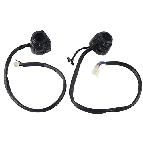 Lenkerschalter Motorrad -Scheinwerfer Blinker -Horn -Getriebe -Steuertaste für Motorräder mit 1 Zoll Durchmesser Lenker ABS Aluminium Legierung 2pcs (Schwarz) von Ldafava