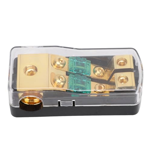 Mini ANL Sicherungshalter Premium Kupferlegierung ABS 60 Ampere Sicherungsverteilungsblock für Auto -LKW -Boots -Audio -Stereoverstärker (2 Wege) von Ldafava