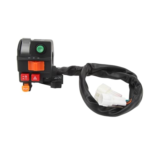 Motorrad -Lenkerschalter 7/8 Zoll 22 mm Multi -Funktion -Steuerschalter für Scheinwerfer Blinker Hornhorn Startstopp für Motorrad ATV Off Straße Fahrzeug ABS Metallmaterial von Ldafava