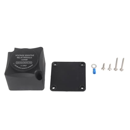 Spannungsempfindlichkeit Relais Automatisches Laderelais 125A Dual Battery Isolator Heavy Duty Nylon Shell Black 7x7x6cm für Doppelbatteriefahrzeuge Spannungsempfindlichkeit Relais Automatisches Laderelais 125A Dual Battery Isolator Heavy Duty Nylon Shell Black 7x7x6cm für Doppelbatteriefahrzeuge von Ldafava