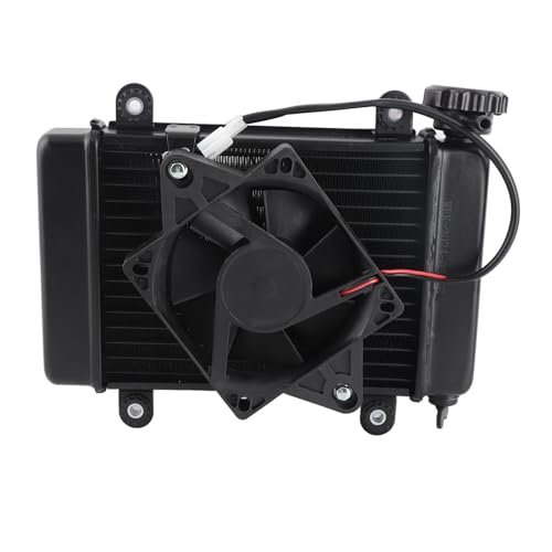 Wasser gekühlter Kühlerkühler mit Lüfter 2 Pin 270 mm leistungsstarker effizienter Motorkühlerkühler für 150ccm 250cc Pit Quad Dirt Bike ATV Metalllegierung Material Wasser gekühlter Kühlerkühler mit Lüfter 2 Pin 270 mm leistungsstarker effizienter Motorkühlerkühler für 150ccm 250cc Pit Quad Dirt Bike ATV Metalllegierung Material von Ldafava