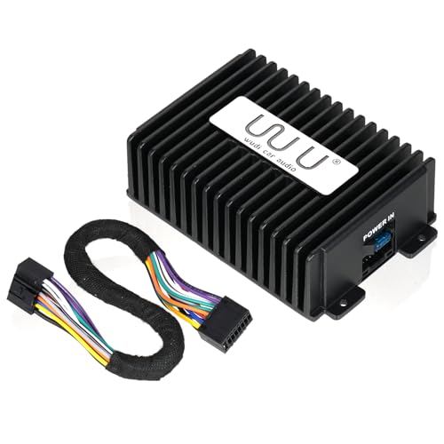 Wudi 4 Channel Car Audio -Verstärker Hochleistungsausgang Robustes Signalhandling langlebiger Konstruktion für Android Car Stereo -Systeme Schwarze Aluminiumlegierung 14,6x9.5x4,3 von Ldafava
