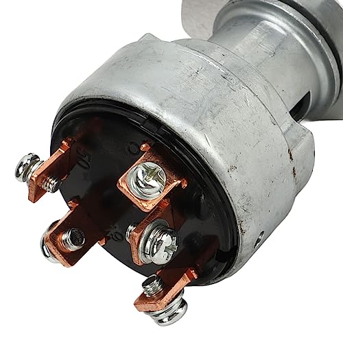 Zündschalter Key Starter hohe Haltbarkeit Sicherheitszuverlässigkeit für Motor Grasshopper Aluminiumlegierung 2 Tasten von Ldafava
