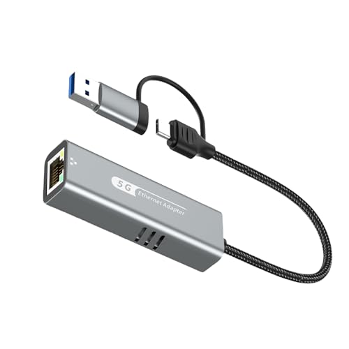 5 Gbit/s USB Typ C auf RJ45 Ethernet-Netzwerkadapter für Konnektivitäten im Büro und zu Hause 5 Gbit/s USB Typ C auf RJ45 Ethernet-Netzwerkadapter für Konnektivitäten im Büro und zu Hause von Ldbuejiaja