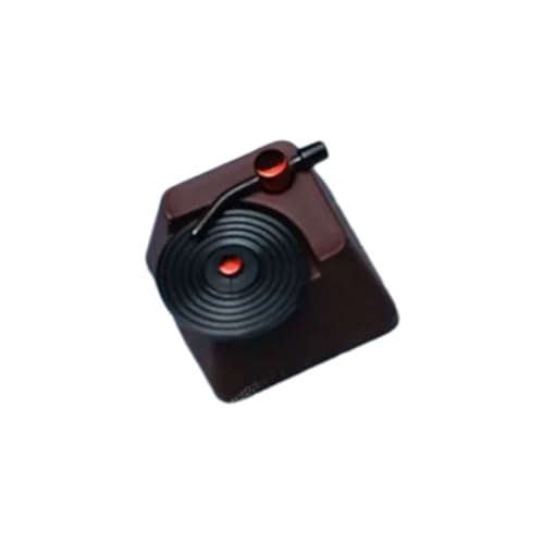 Handgefertigte Edelstahl-Tastenkappen, Vinyl-Schallplatten-Tastenkappe für mechanische 3D-Tastaturen, individuelle Tastenkappe Handgefertigte Edelstahl-Tastenkappen, Vinyl-Schallplatten-Tastenkappe für mechanische 3D-Tastaturen, individuelle Tastenkappe von Ldbuejiaja