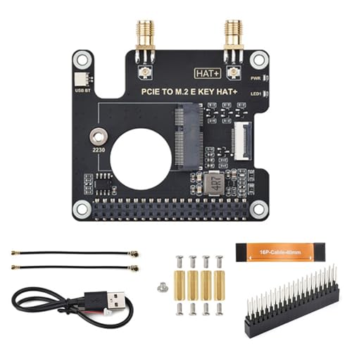 Hochleistungs-PCIE auf E-Key HAT+ Erweiterungsplatine für Modul für (E-Key) Karte, 16-poliges Kabel von Ldbuejiaja