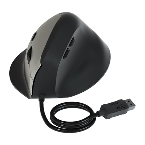 Ldbuejiaja Ergonomisches USB-Kabel, vertikal, 1600 dpi, leise, Klick-Taste, für Büro, Zuhause, Computer, PC, Laptop, lange Nutzungsdauer von Ldbuejiaja