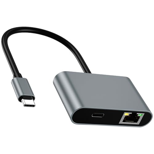 Ldbuejiaja PD60W Fast Chrging USB C Ethernet Adapter 4 in 1 Konverter Gigabit Netzwerkverbindung für Laptops und Tablets Ldbuejiaja PD60W Fast Chrging USB C Ethernet Adapter 4 in 1 Konverter Gigabit Netzwerkverbindung für Laptops und Tablets von Ldbuejiaja