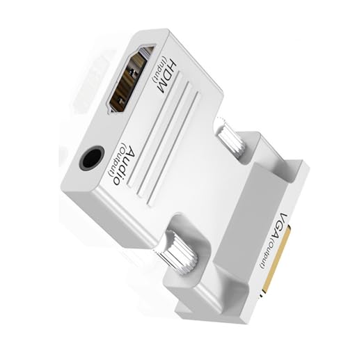 Ldbuejiaja Praktischer HDTV-auf-VGA-Adapter mit 1080 x 1920 Auflösung, mit 3,5-mm-Anschluss für Laptops und Projektoren, PC-Monitore, HDTV Ldbuejiaja Praktischer HDTV-auf-VGA-Adapter mit 1080 x 1920 Auflösung, mit 3,5-mm-Anschluss für Laptops und Projektoren, PC-Monitore, HDTV von Ldbuejiaja