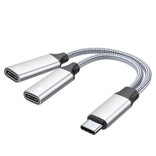 Ldbuejiaja Tragbarer Doppel-Typ-C-Adapter-Konverter mit 60 W Schnellladefunktion und klarem Klang für Smartphones und Tablets Ldbuejiaja Tragbarer Doppel-Typ-C-Adapter-Konverter mit 60 W Schnellladefunktion und klarem Klang für Smartphones und Tablets von Ldbuejiaja