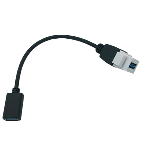 Ldbuejiaja USB-3.0-Kabel, USB-Einsatzkabel mit Buchse auf Stecker-Adapter für Wandplattenanschluss von Ldbuejiaja