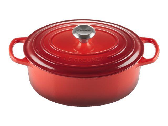 Le Creuset Signature Bräter oval 29 cm, kirschrot von Le Creuset