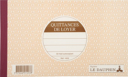 Die Dolphin Notebook quittances de Loyer 21 x 12,50 x 1,20 cm Oatmeal von Le Dauphin