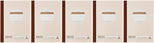 Le Dauphin 1102D 5er Pack Durchschreibebuch kariert 14,80 x 10,50 cm Heft Pauspapier Durchschreibeheft von Le Dauphin