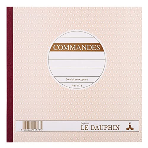 Le Dauphin 1173d Befehle 5 Stück Durchschreibbuch kariert texté Papier selbstdurchschreibend 21 x 21 cm 50 Blatt Vierfach von Le Dauphin