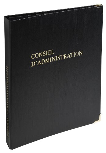 Le Dauphin Einband Fachpresse Verwaltungsrat Qualität, mit 100 Blatt, schwarz von Le Dauphin