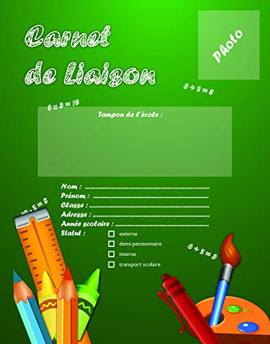 Le Delfin 52042D Notizbuch, 17 x 22 cm, 72 Seiten, davon 35 Seiten für die Korrespondenz zwischen Schule und Schülerfamilie, weicher Einband, grün von Le Dauphin