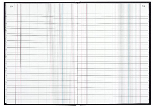 Le Delphin 427613D Register, 34 x 22,5 cm, bedrucktes Tagebuch, 90 g, mit Verzeichnis für Ende – 600 nummerierte Seiten – fester Einband aus schwarzem Leinen von Le Dauphin