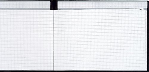 Le Delphin 518207D – 1 Register – Maße: 24 x 32 cm – kariert 5 x 5 – kleine Karos – 200 nummerierte Seiten – mit Faultier – Hardcover mit schwarzer Leinwand von Le Dauphin
