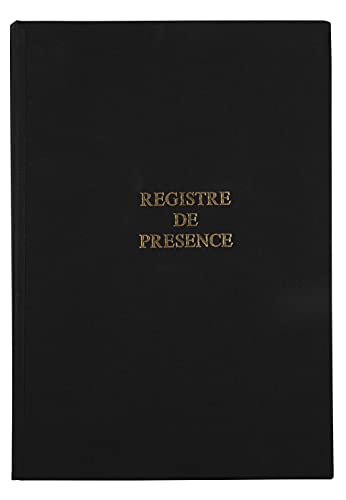 Le Delphin 91391D Registre – 1 Registre – Maße: 29,7 x 21 cm – A4-Format – Registrierung für Beratung – 100 Seiten – fester Einband mit schwarzer Stoff von Le Dauphin