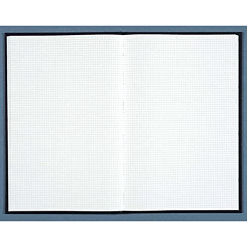 Le Delphin – Register 956D – 1 Register – Maße 39 x 25,5 cm – Druck kariert 5 x 5 – kleine Karos – Papier innen 90 g – 600 Seiten – Hardcover, mit schwarzer Leinwand von LeDauphin - Exacompta