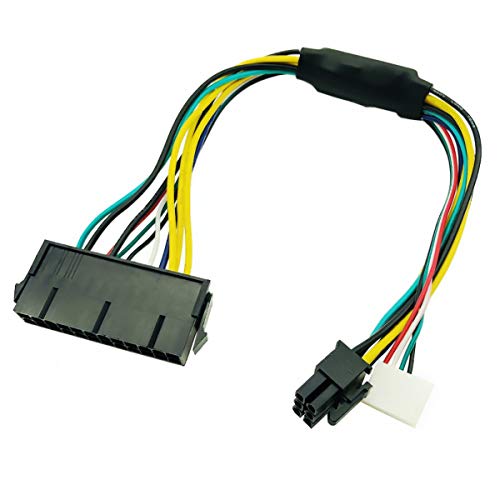 LeFix Netzteil Kabel Adapter ATX 24pin 24pin Buchse auf 6pin 6pin Mini 6pin Stecker 12 Zoll 18AWG für HP Z230 Z220 SFF Workstation Motherboard von LeFix