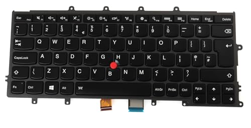 LeFix Tastatur mit Hintergrundbeleuchtung, UK-GB-Tastatur, kompatibel mit Lenovo Thinkpad X230S, X240, X240s, X250, X260, 01AV569, Schwarz LeFix Tastatur mit Hintergrundbeleuchtung, UK-GB-Tastatur, kompatibel mit Lenovo Thinkpad X230S, X240, X240s, X250, X260, 01AV569, Schwarz von LeFix